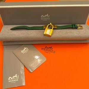 HERMES GREEN KELLY WATCH